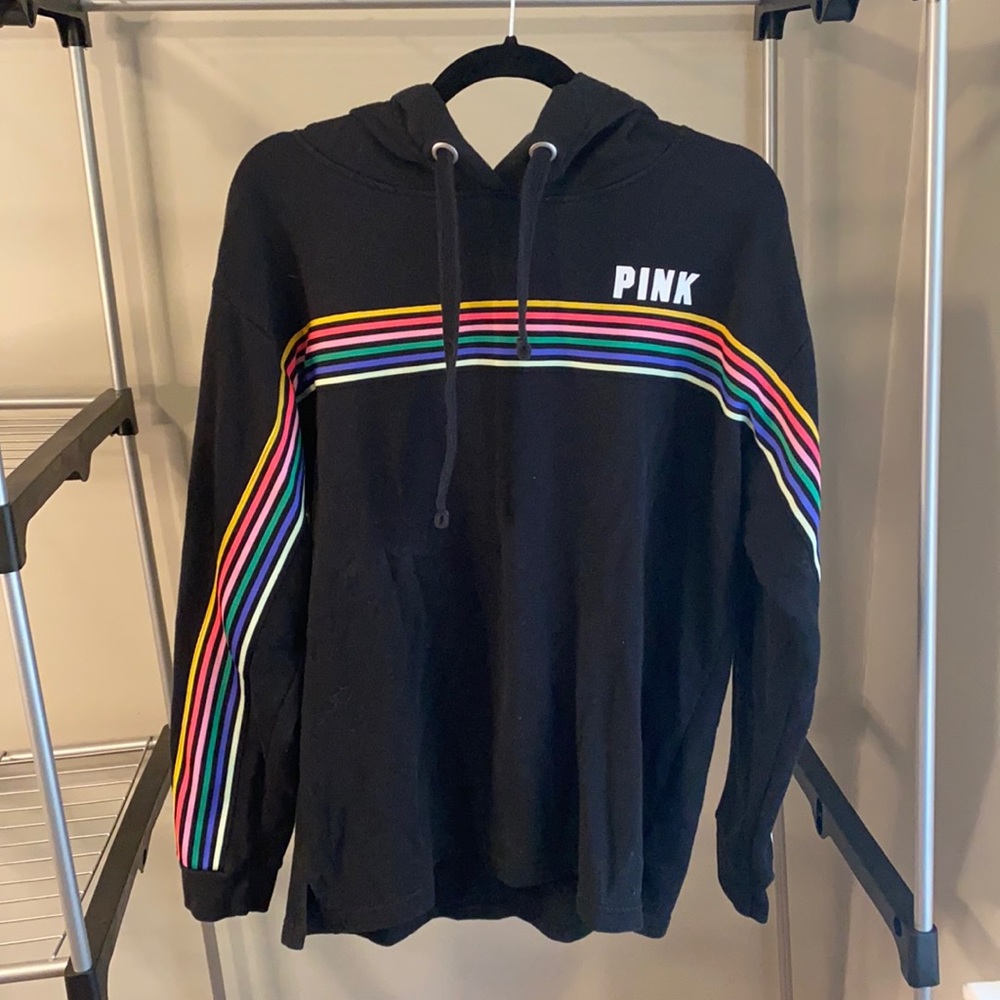 PINK Rainbow Hoodie